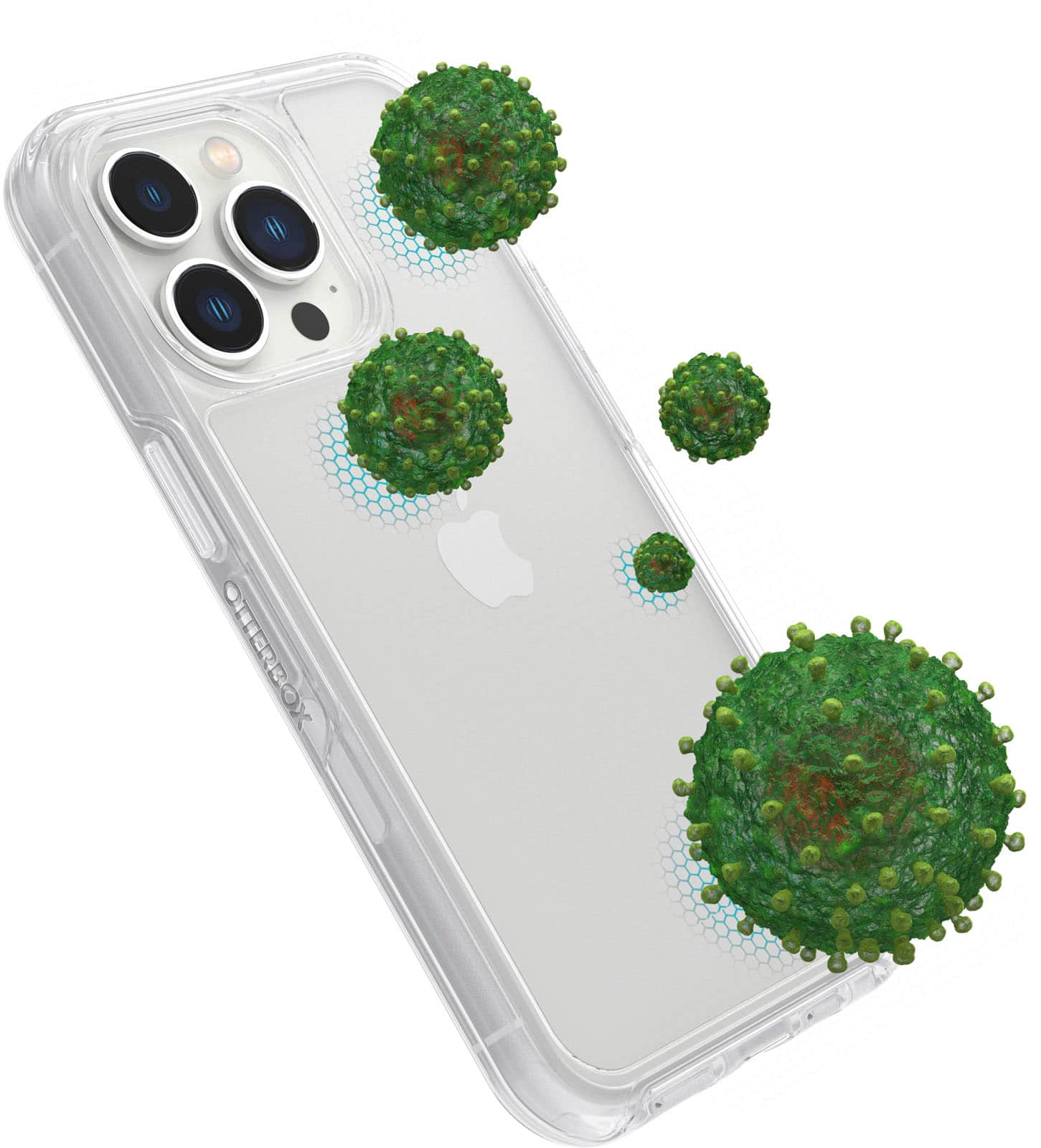 Alt View 1. OtterBox - Symmetry Series Soft Shell for Apple iPhone 13 Pro - Clear.