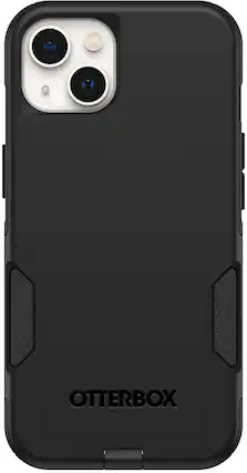 Front. OtterBox - Commuter Series Hard Shell for Apple iPhone 13 - Black.