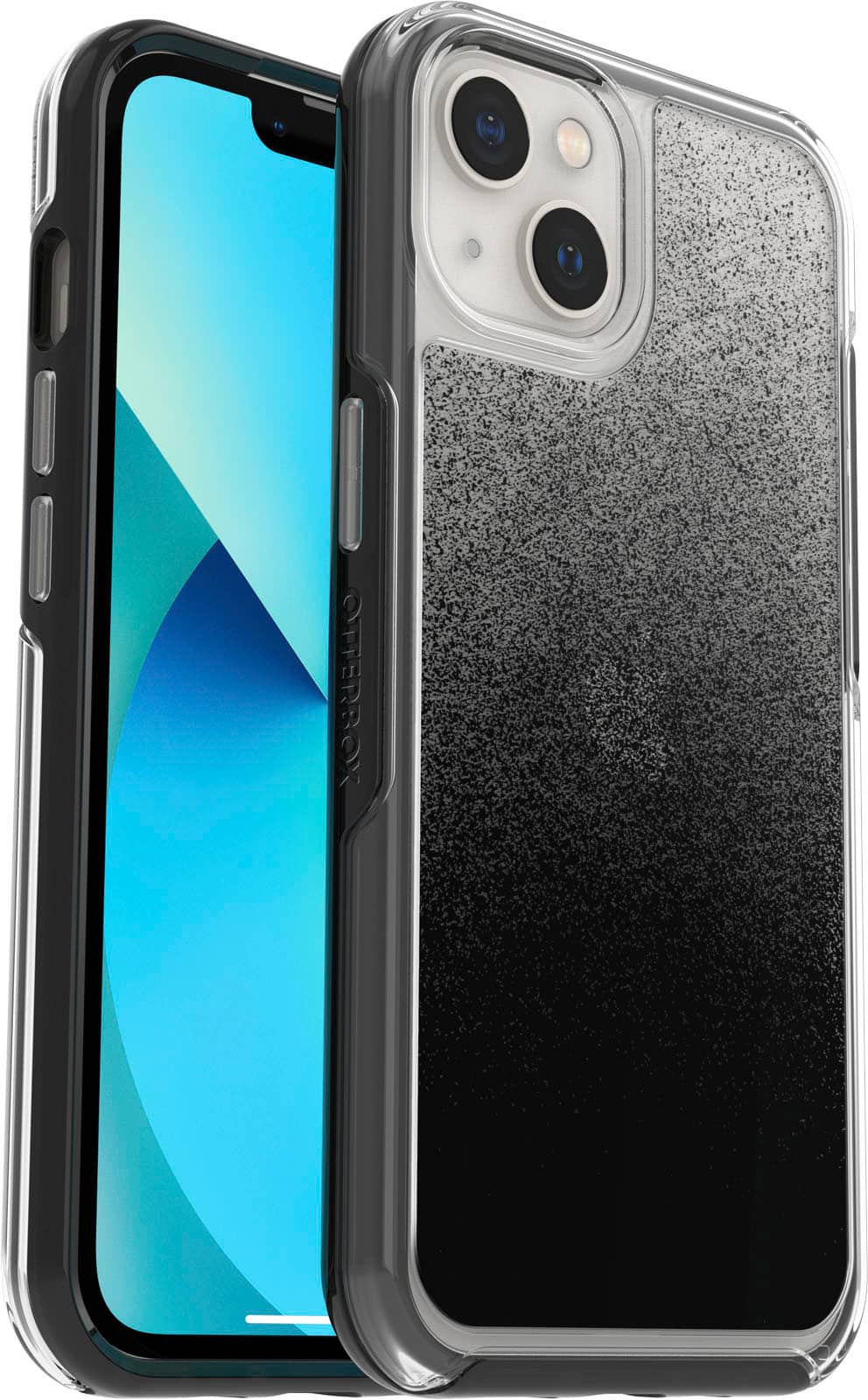 Angle Zoom. OtterBox - Symmetry Series Clear Soft Shell for Apple iPhone 13 - Ombre Spray.