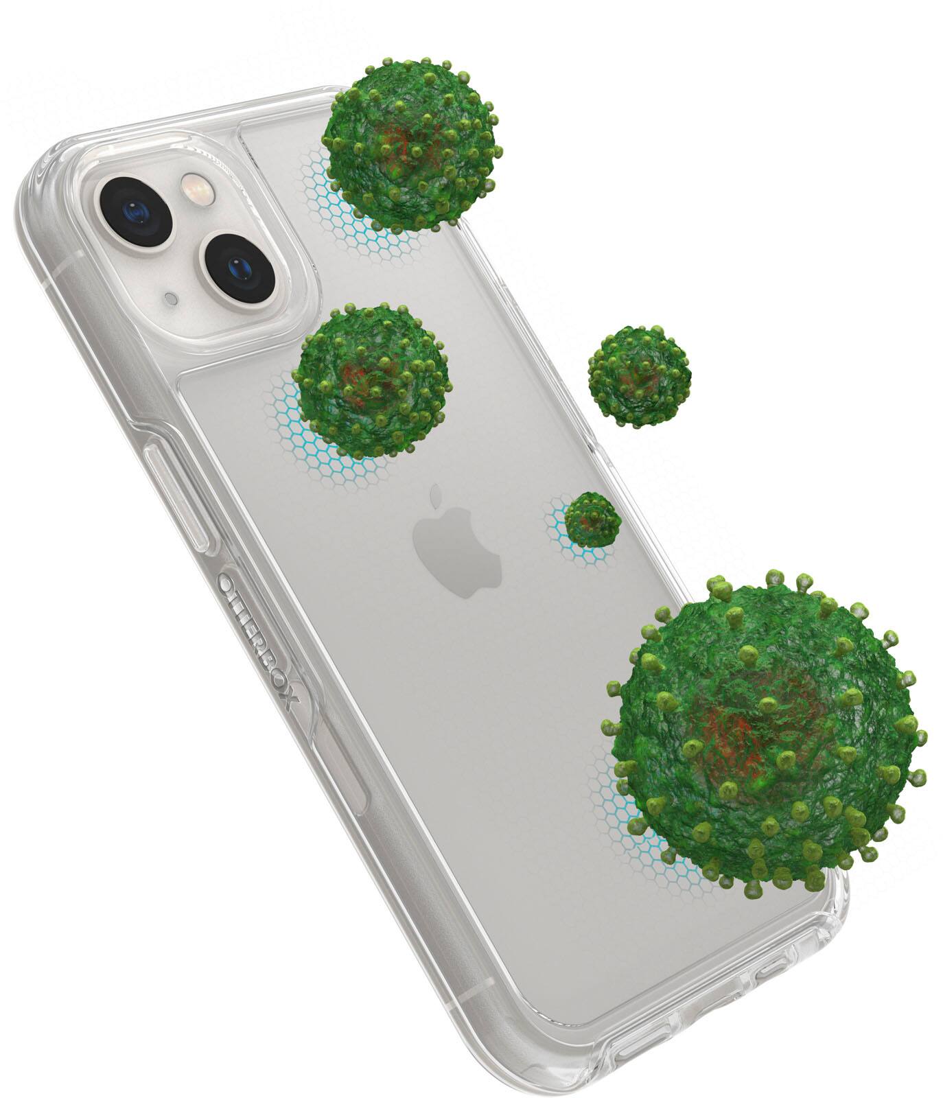 Alt View Zoom 1. OtterBox - Symmetry Series Clear Soft Shell for Apple iPhone 13 - Ombre Spray.