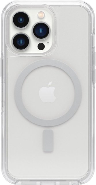 Front Zoom. OtterBox - Symmetry Series+ for MagSafe Soft Shell for Apple iPhone 13 Pro - Clear.