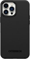 OtterBox - Symmetry Series+ for MagSafe Hard Shell for Apple iPhone 13 Pro Max and iPhone 12 Pro Max - Black - Front_Zoom