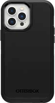 Front. OtterBox - Defender Series Pro XT Hard Shell for Apple iPhone 13 Pro Max and iPhone 12 Pro Max - Black.