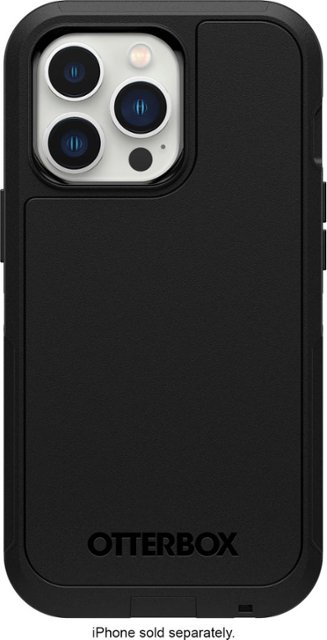 Front Zoom. OtterBox - Defender Series Pro XT Hard Shell for Apple iPhone 13 Pro - Black.