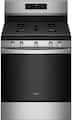 Whirlpool - 30 in. Wide 5 burners 5.0 cu. ft. Gas Burner Range with Air Fry for Frozen Foods - Stainless Steel
