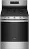 Whirlpool - 30 in. Wide 5 burners 5.0 cu. ft. Gas Burner Range with Air Fry for Frozen Foods - Stainless Steel