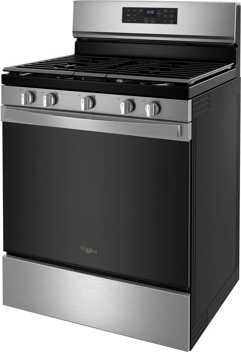 Whirlpool - 5.0 Cu. Ft. Gas Burner Range with Air Fry for Frozen Foods
