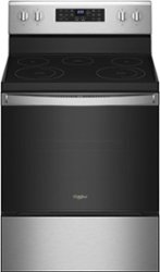Whirlpool - 5.3 Cu. Ft. Freestanding Electric Convection Range with Air Fry - Stainless Steel - Front_Zoom