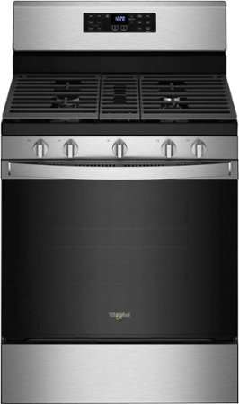 Whirlpool - 5.0 Cu. Ft. Gas Range with Air Fry for Frozen Foods - Stainless steel