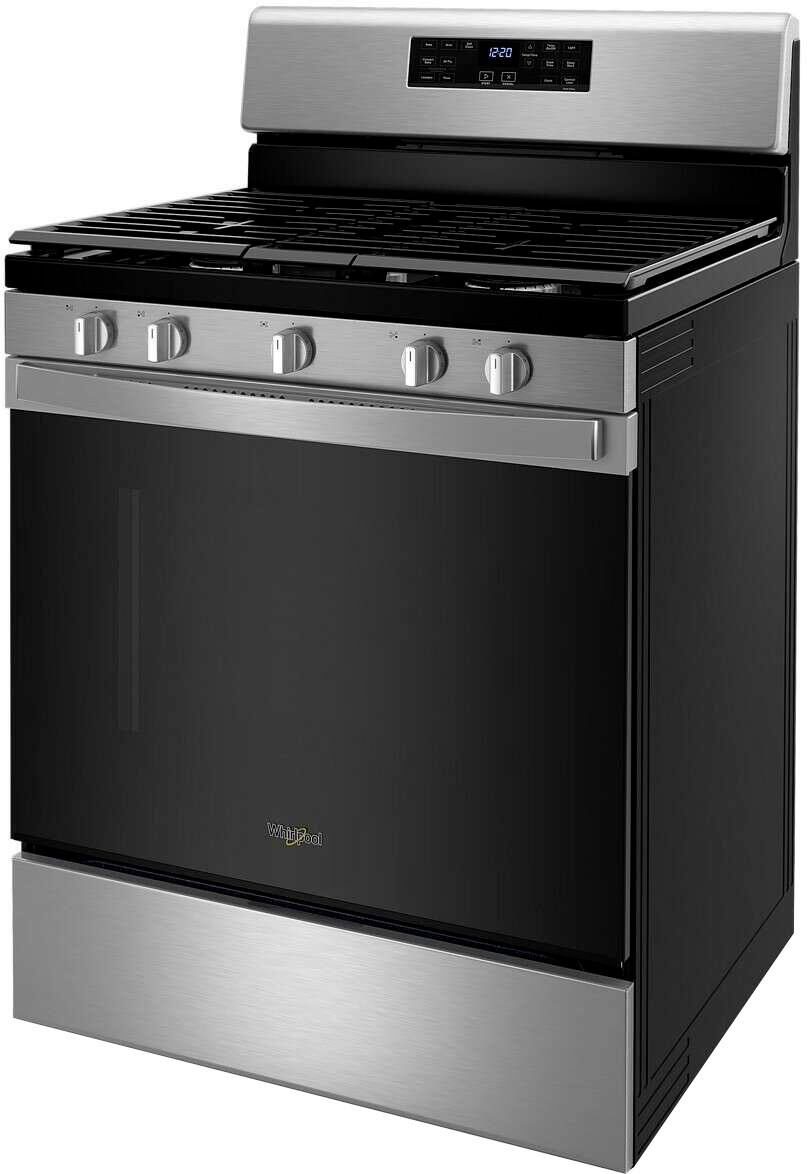 Alt View 12. Whirlpool - 5.0 Cu. Ft. Gas Range with Air Fry for Frozen Foods - Stainless Steel.