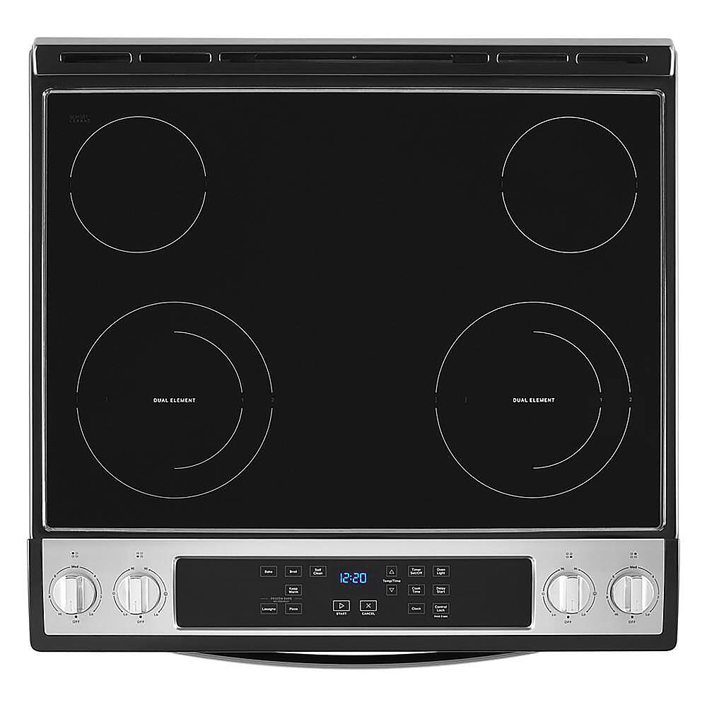 Alt View 12. Whirlpool - 4.8 Cu. Ft. Slide-In Electric Range - Stainless Steel.