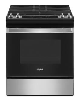 Whirlpool - 5.0 Cu. Ft. Gas Range with Frozen Bake Technology - Stainless Steel