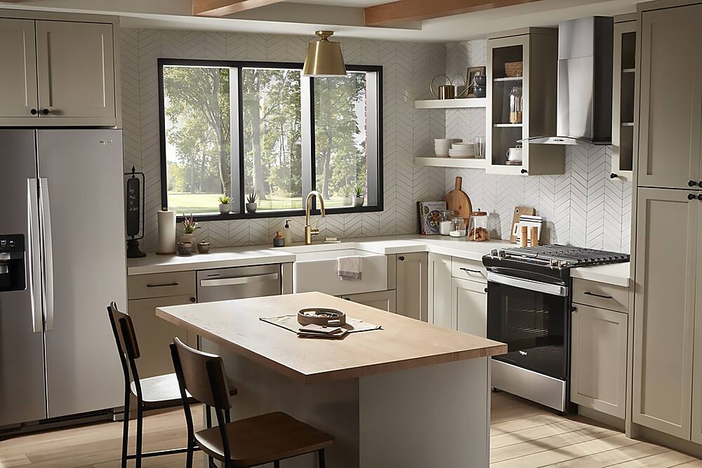 Alt View 24. Whirlpool - 5.0 Cu. Ft. Gas Range with Frozen Bake Technology - Stainless Steel.