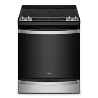 Whirlpool - 6.4 Cu. Ft. Freestanding Electric True Convection Range with Air Fry for Frozen Foods - Stainless steel - Front_Zoom