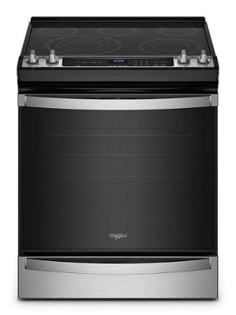 Whirlpool - 6.4 Cu. Ft. Freestanding Electric True Convection Range with Air Fry for Frozen Foods - Stainless Steel