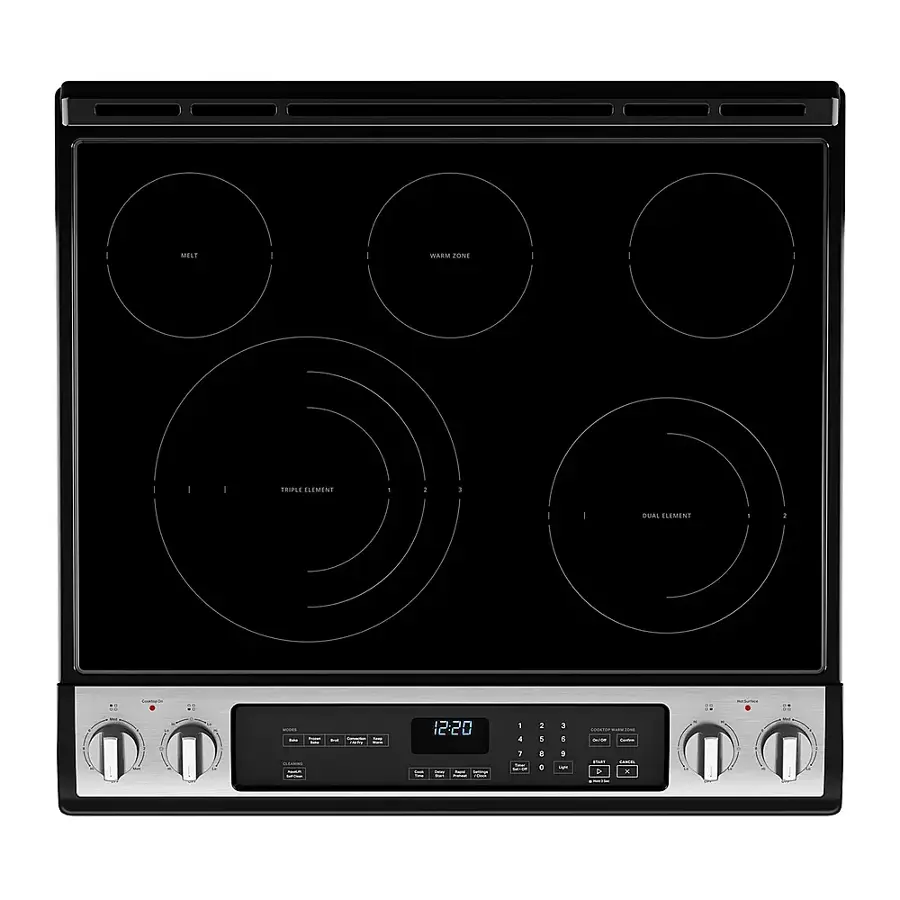 The time on the stove is 12:20.