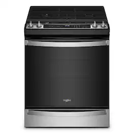 Whirlpool - 5.8 Cu. Ft. Freestanding Gas True Convection Range with Air Fry for Frozen Foods - Stainless Steel