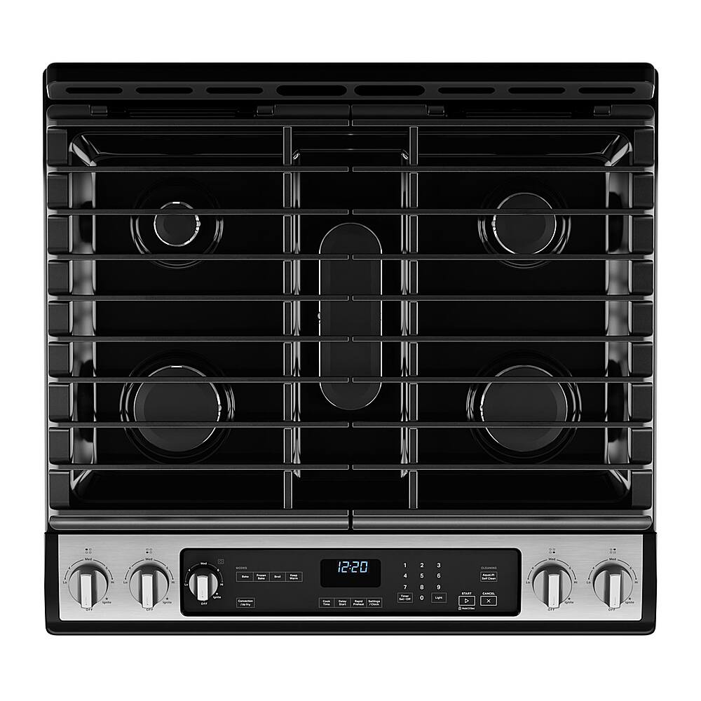 Alt View 11. Whirlpool - 5.8 Cu. Ft. Freestanding Gas True Convection Range with Air Fry for Frozen Foods - Fingerprint Resistant Stainless Steel.