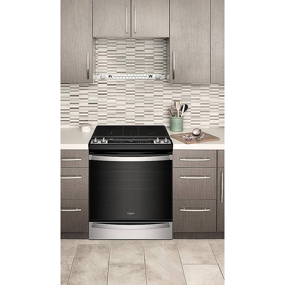Alt View 26. Whirlpool - 5.8 Cu. Ft. Freestanding Gas True Convection Range with Air Fry for Frozen Foods - Fingerprint Resistant Stainless Steel.