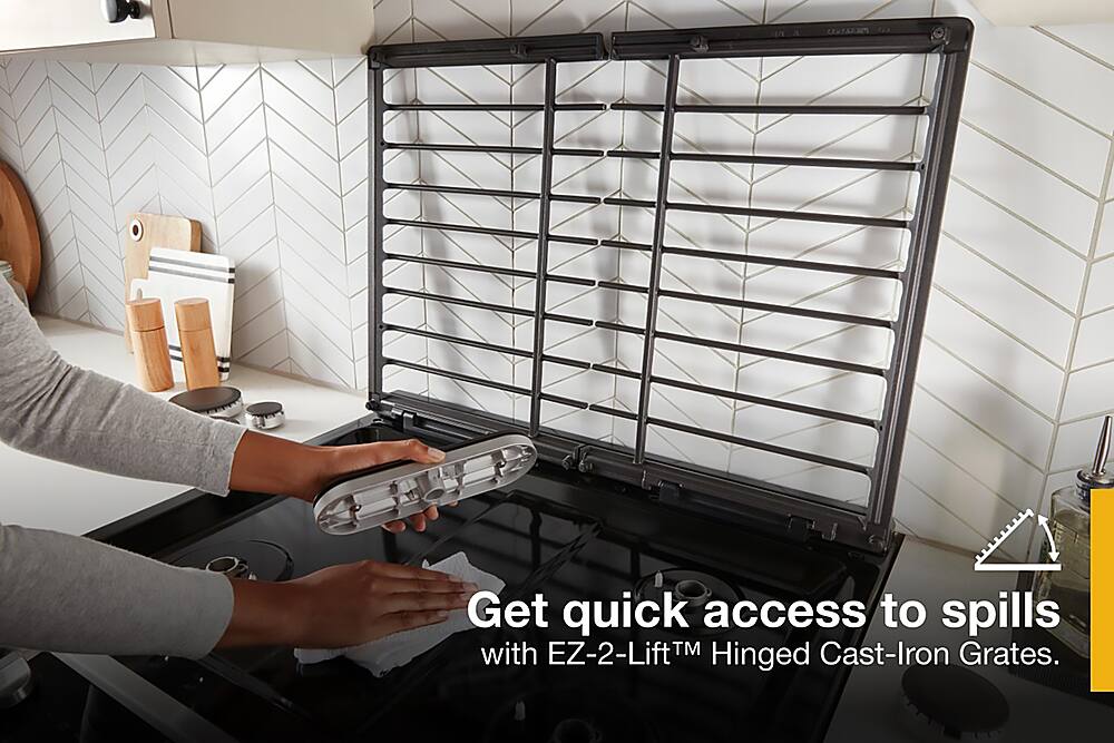 Get quick access to spills with EZ-2-LiftTM Hinged Cast-Iron Grates.