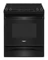 Whirlpool - 30 in. Wide 4 element 4.8 cu. ft. Slide-In Electric Range - Black