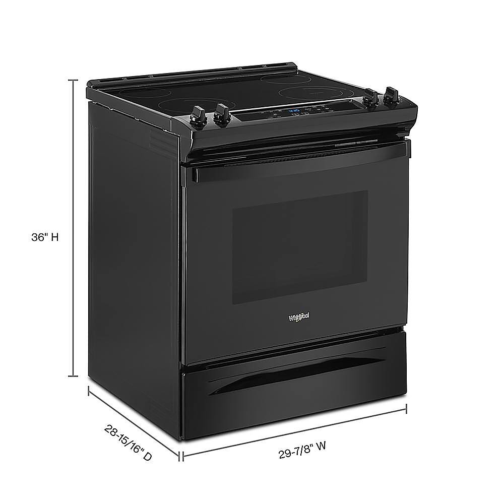 Alt View 11. Whirlpool - 4.8 Cu. Ft. Slide-In Electric Range - Black.