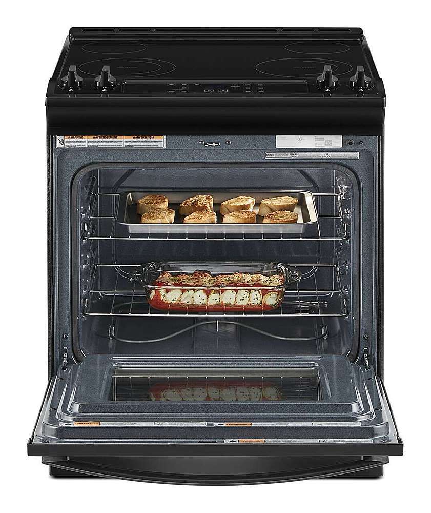 Alt View 14. Whirlpool - 4.8 Cu. Ft. Slide-In Electric Range - Black.