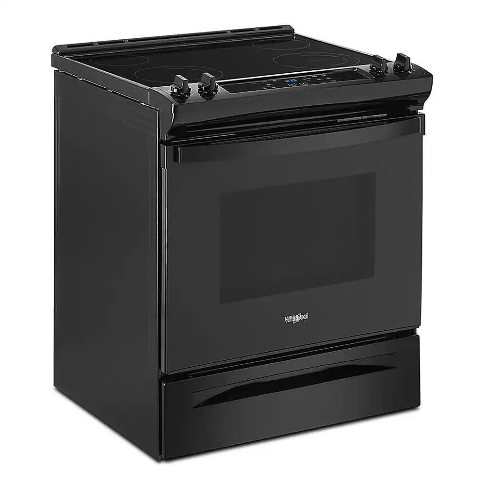 Alt View 16. Whirlpool - 4.8 Cu. Ft. Slide-In Electric Range - Black.