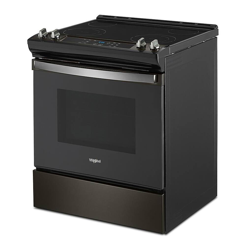Alt View 12. Whirlpool - 4.8 Cu. Ft. Slide-In Electric Range - Black Stainless Steel.