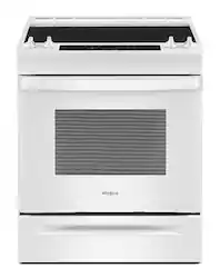 Whirlpool - 4.8 Cu. Ft. Slide-In Electric Range - White - Front_Zoom