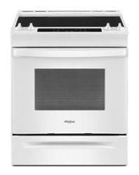 Whirlpool - 4.8 Cu. Ft. Slide-In Electric Range - White - Front_Zoom