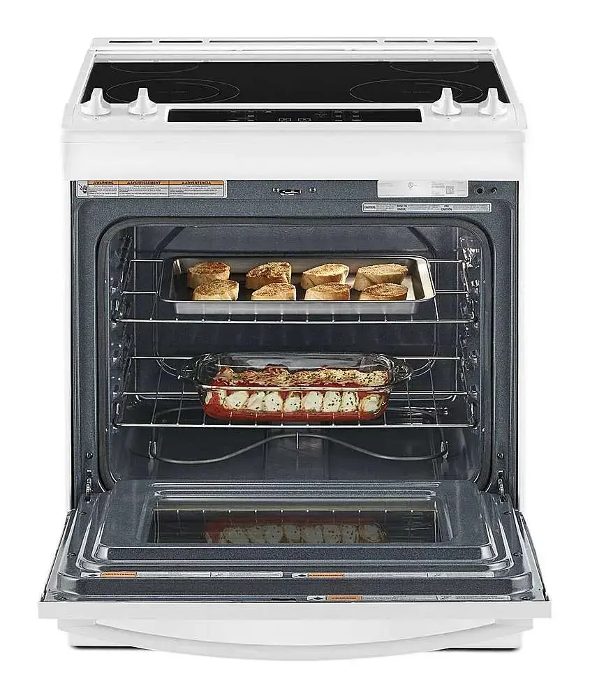 Alt View 14. Whirlpool - 4.8 Cu. Ft. Slide-In Electric Range - White.