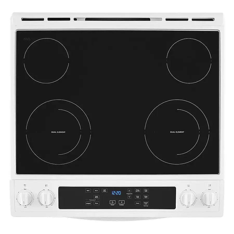 Alt View 16. Whirlpool - 4.8 Cu. Ft. Slide-In Electric Range - White.