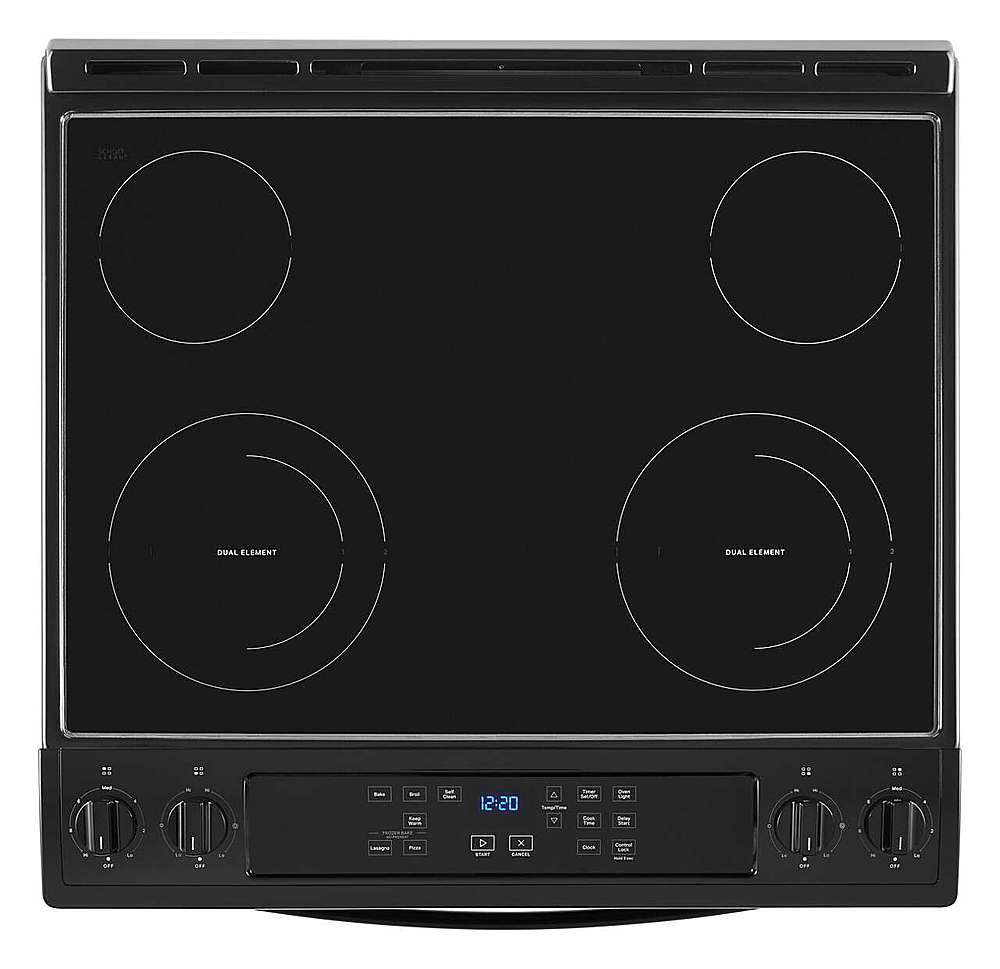 Alt View 18. Whirlpool - 4.8 Cu. Ft. Electric Range - Black.