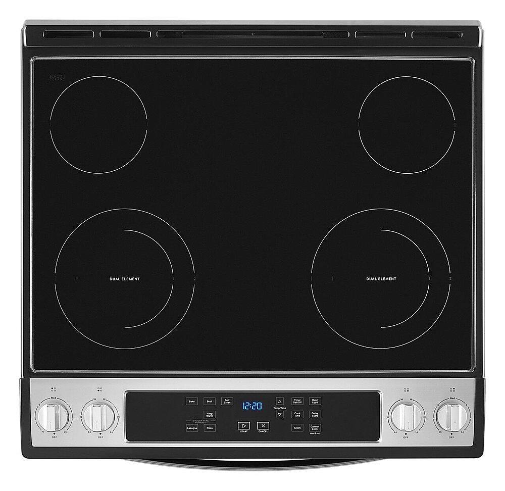 Alt View 18. Whirlpool - 4.8 Cu. Ft. Electric Range - Stainless Steel.