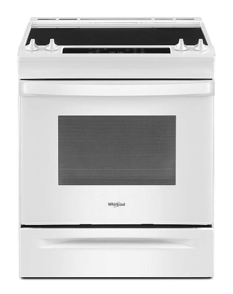Front. Whirlpool - 4.8 Cu. Ft. Electric Range - White.