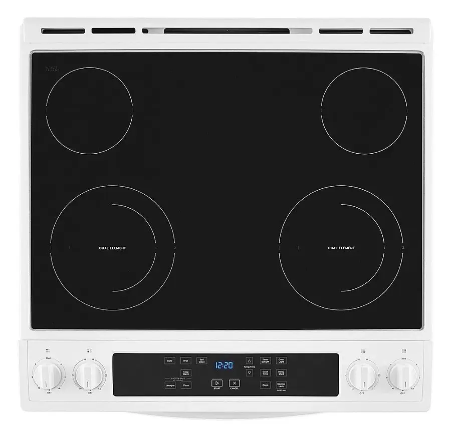 Alt View 19. Whirlpool - 4.8 Cu. Ft. Electric Range - White.