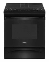 Whirlpool - 5.0 Cu. Ft. Gas Range with Frozen Bake Technology - Black - Front_Zoom