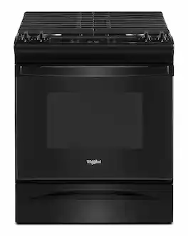 Whirlpool - 5.0 Cu. Ft. Gas Range with Frozen Bake Technology - Black