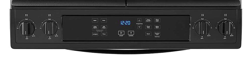 Alt View 17. Whirlpool - 5.0 Cu. Ft. Gas Range with Frozen Bake Technology - Black.
