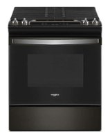 Whirlpool - 5.0 Cu. Ft. Gas Range with Frozen Bake Technology - Black Stainless Steel - Front_Zoom