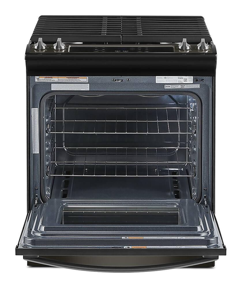 Alt View 1. Whirlpool - 5.0 Cu. Ft. Gas Range with Frozen Bake Technology - Black stainless steel.