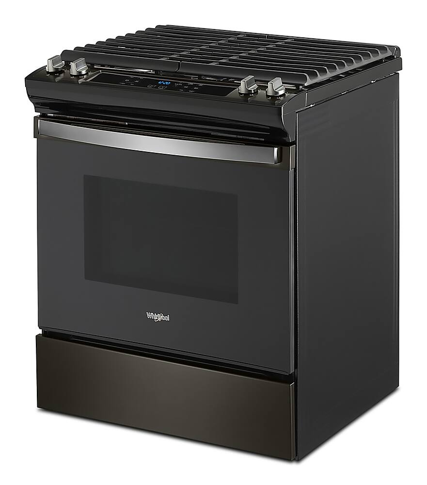 Alt View 13. Whirlpool - 5.0 Cu. Ft. Gas Range with Frozen Bake Technology - Black stainless steel.