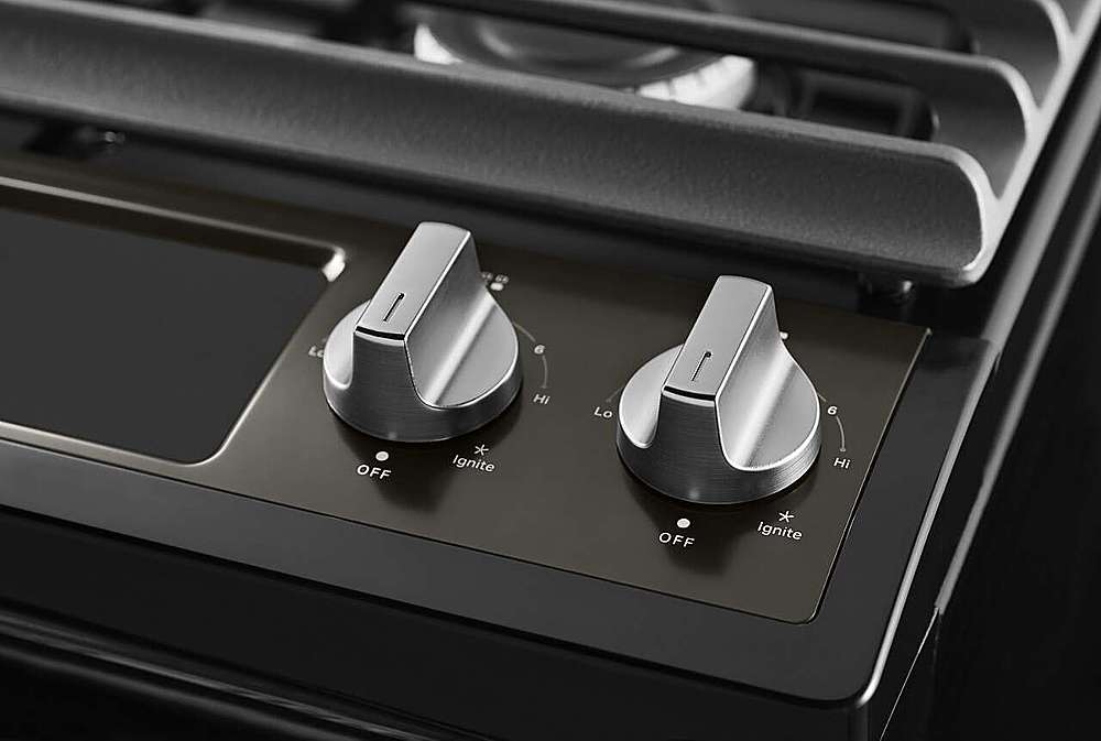 Alt View 14. Whirlpool - 5.0 Cu. Ft. Gas Range with Frozen Bake Technology - Black stainless steel.