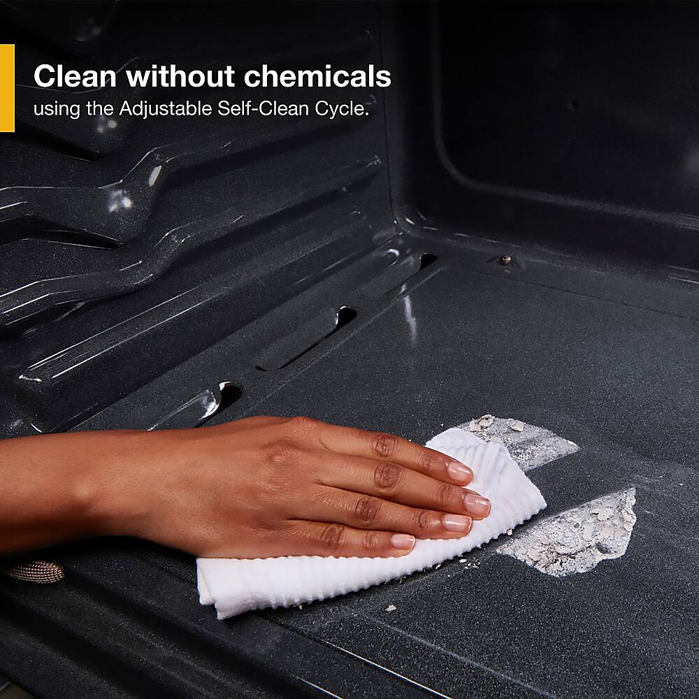 Clean without chemicals using the Adjustable Self-Clean Cycle.