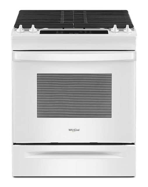 White whirlpool gas discount stove