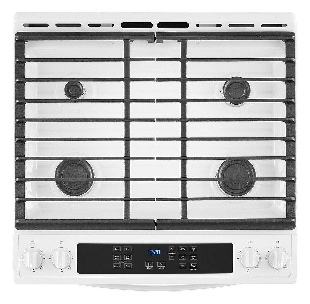 Alt View 15. Whirlpool - 5.0 Cu. Ft. Gas Range with Frozen Bake Technology - White.
