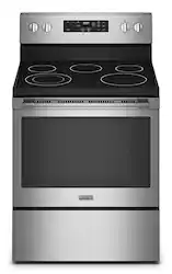 Maytag - 5.3 Cu. Ft. Electric Range - Stainless Steel - Front_Zoom