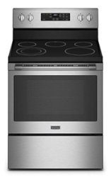 Maytag - 5.3 Cu. Ft. Electric Range - Stainless steel - Front_Zoom