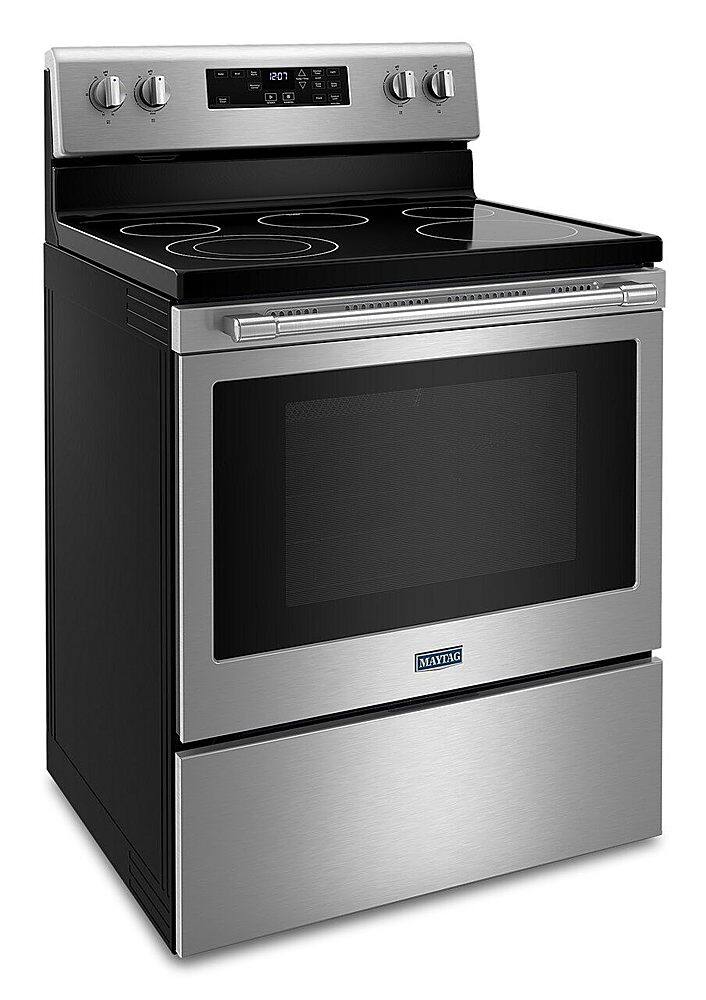 Alt View 11. Maytag - 5.3 Cu. Ft. Electric Range - Stainless Steel.